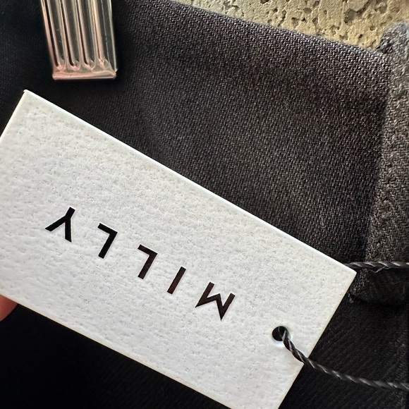 NWT! Milly Nash Cady Pants Trousers Black Women’s Size 12 - Picture 4 of 12